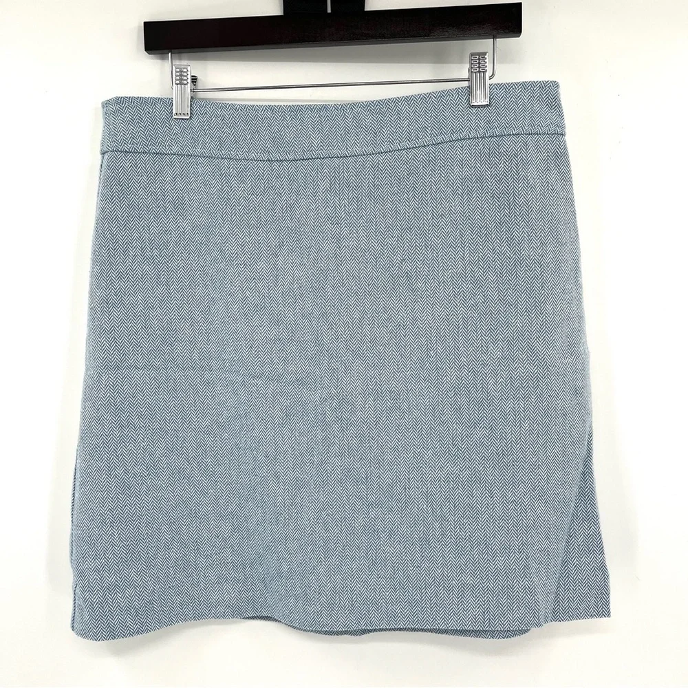 J. Crew Light Blue A-Line Skirt
